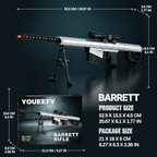 Barrett Rifle Building Blocks Kit – 1:2 Standard Brick