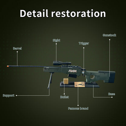 1:1 AWM Model Gun Building Blocks Set