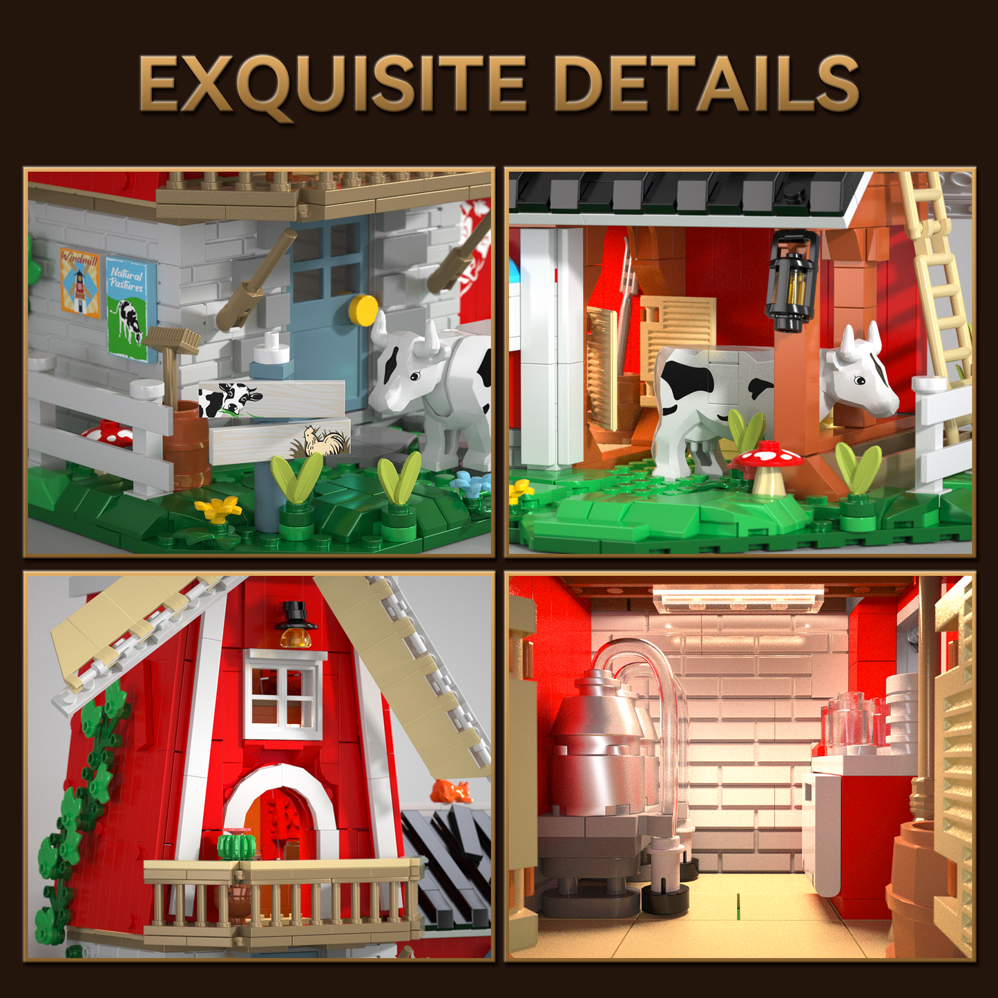 Windmill Dairy Workshop Building Blocks Set