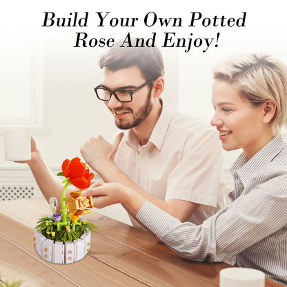 Potted Rose Mini Building Blocks 536 PCS