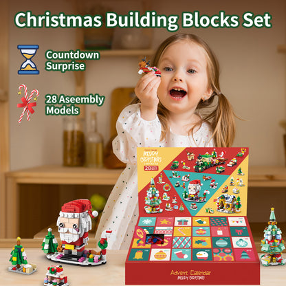 Advent Calender 2024 Building Blocks Set-24 Day Christmas Countdown(1122 PCS)