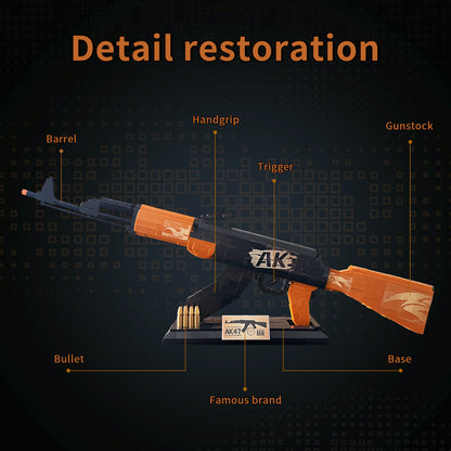 1:1 AK47 Model Gun Building Blocks Set