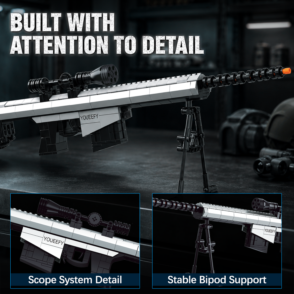 Barrett Rifle Building Blocks Kit – 1:2 Standard Brick