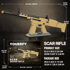 SCAR Rifle Building Blocks Kit – 1:2 Standard Brick