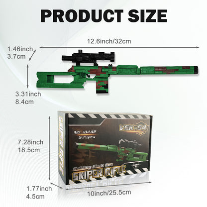 Building Blocks Gun Set,1:3 VSA-94 Model Gun of Mini Bricks