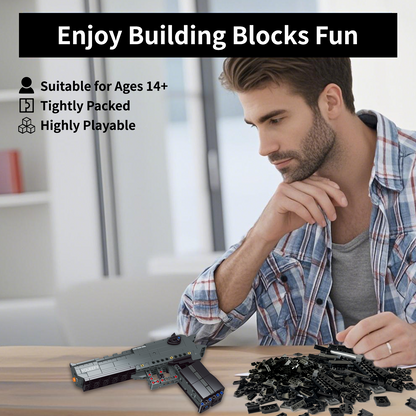 1:1 Desert Eagle Model Pistol Building Bricks Gun Kit