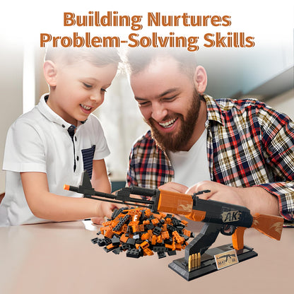 1:1 AK47 Model Gun Building Blocks Set