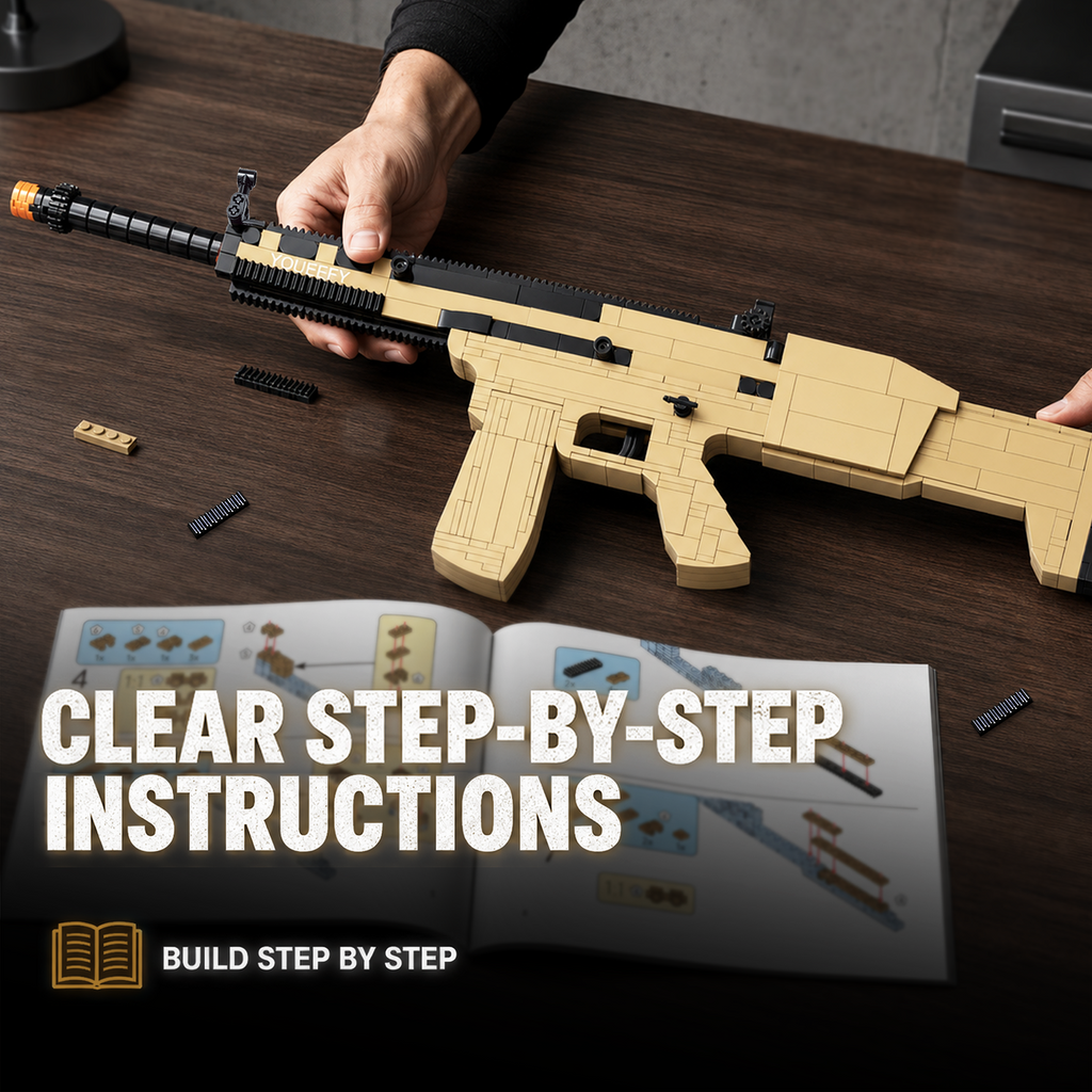 SCAR Rifle Building Blocks Kit – 1:2 Standard Brick