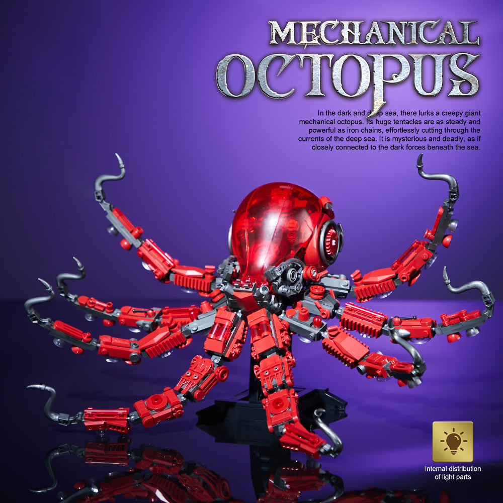 Octopus Building Blocks Set, 882PCS Mechanical Model Building Kit