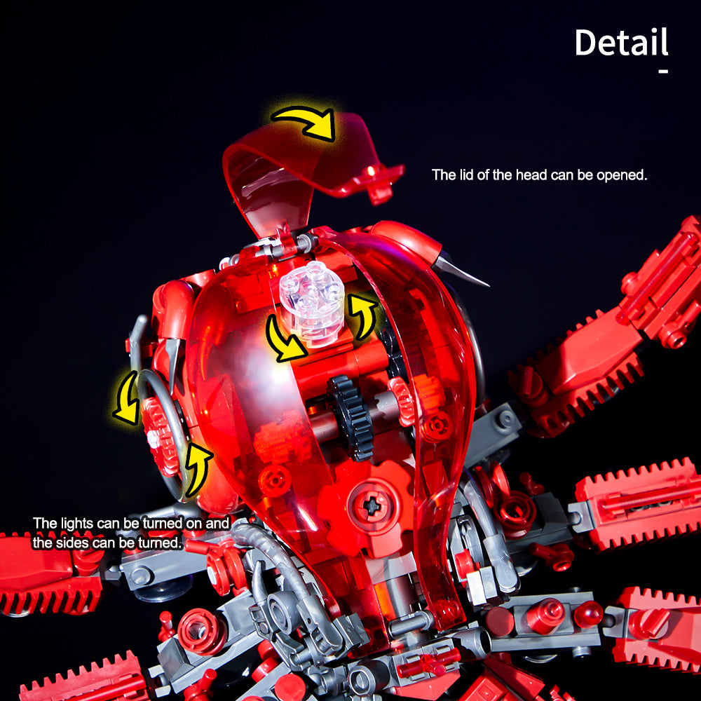 Octopus Building Blocks Set, 882PCS Mechanical Model Building Kit