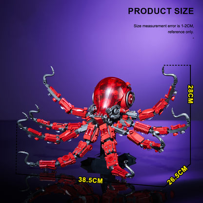 Octopus Building Blocks Set, 882PCS Mechanical Model Building Kit