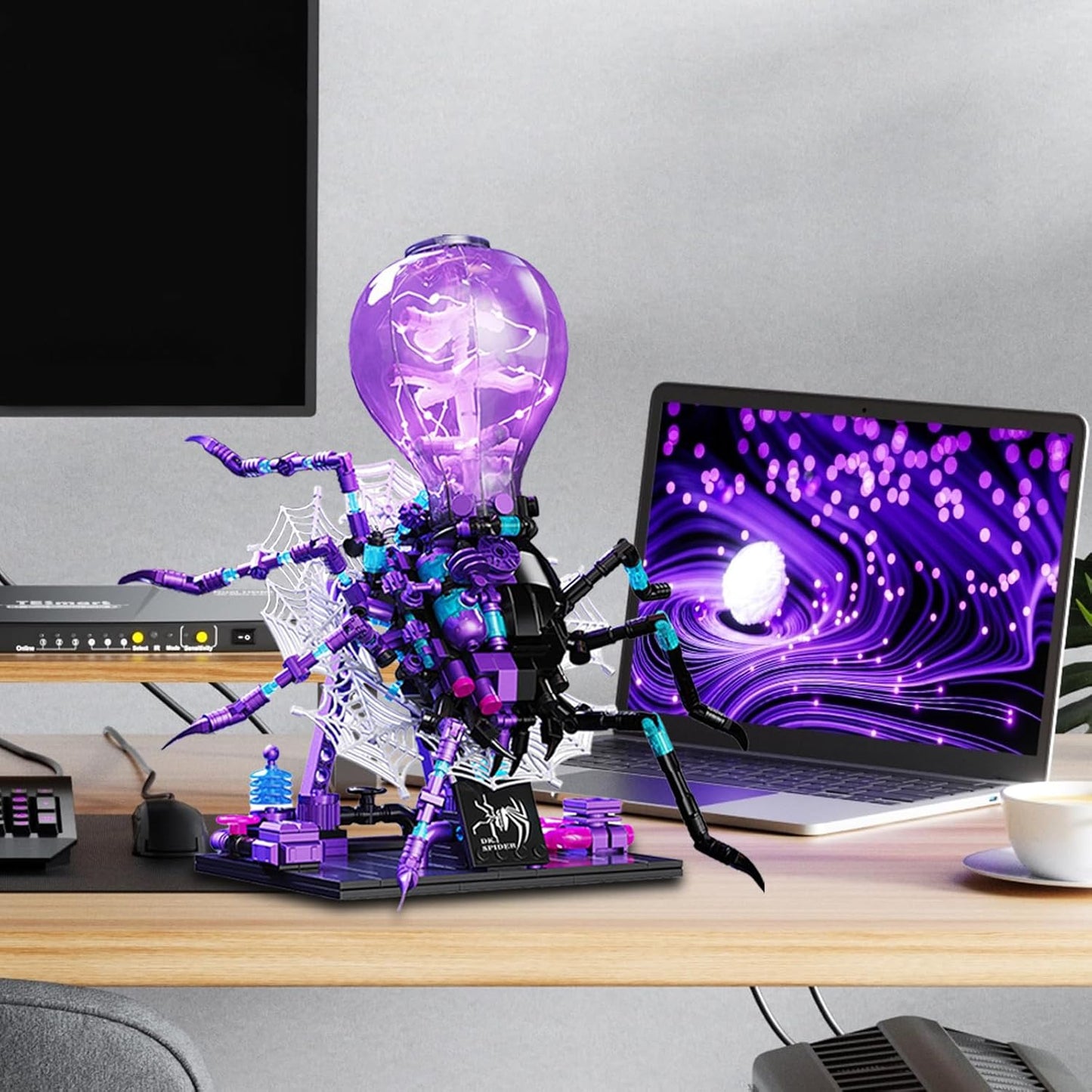 Mechanical Spider Blocks Kit Toy with Light