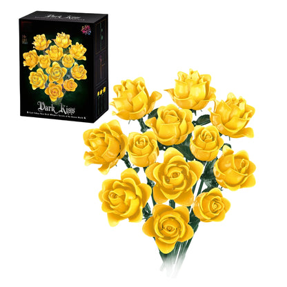 Roses Bouquet Building Blocks Set