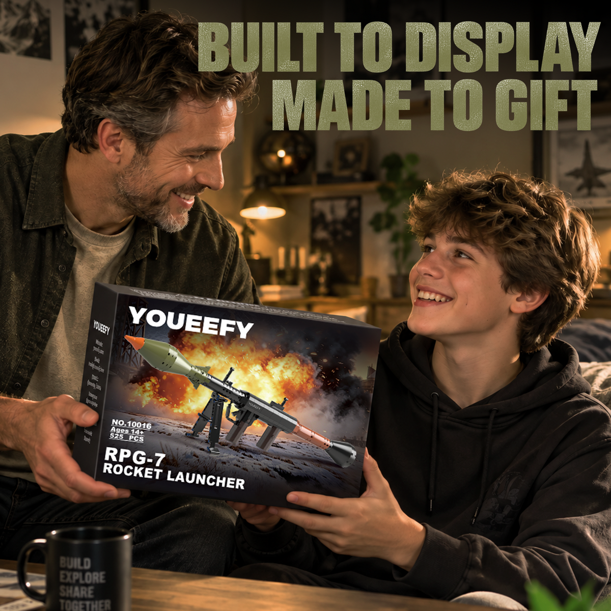 RPG-7 ROCKET Building Blocks Kit – 1:2 Standard Brick