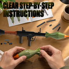 RPG-7 ROCKET Building Blocks Kit – 1:2 Standard Brick