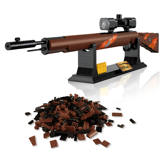 Building Blocks Gun Set,1:1 98K Model Gun of Mini Bricks