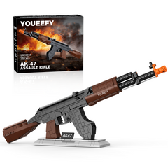 1:2 AK47 Model Gun Building Blocks Kit – Scale Replica Brick Set