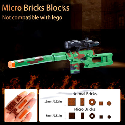 1:3 VSA-94 Model Gun Building Blocks Set