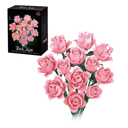 Roses Bouquet Building Blocks Set