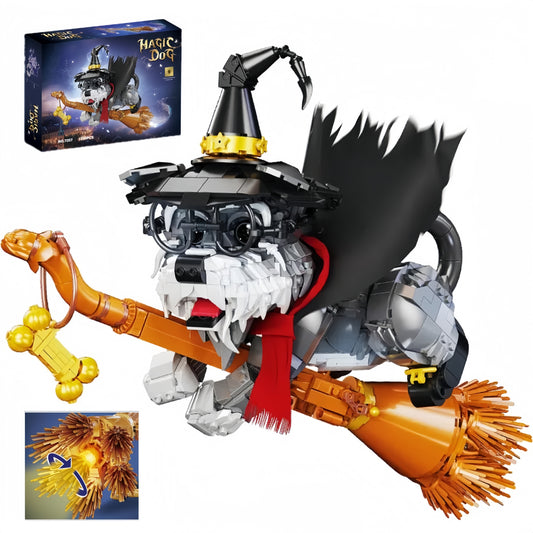 Adorable Wizard Dog Model Toy Kit