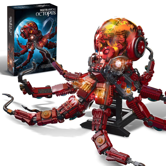 Mechanical Octopus Building Blocks Set