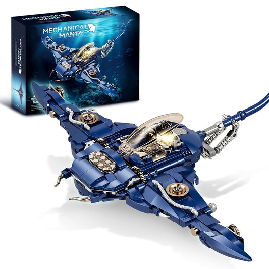 Mechanical Manta Building Blocks Set