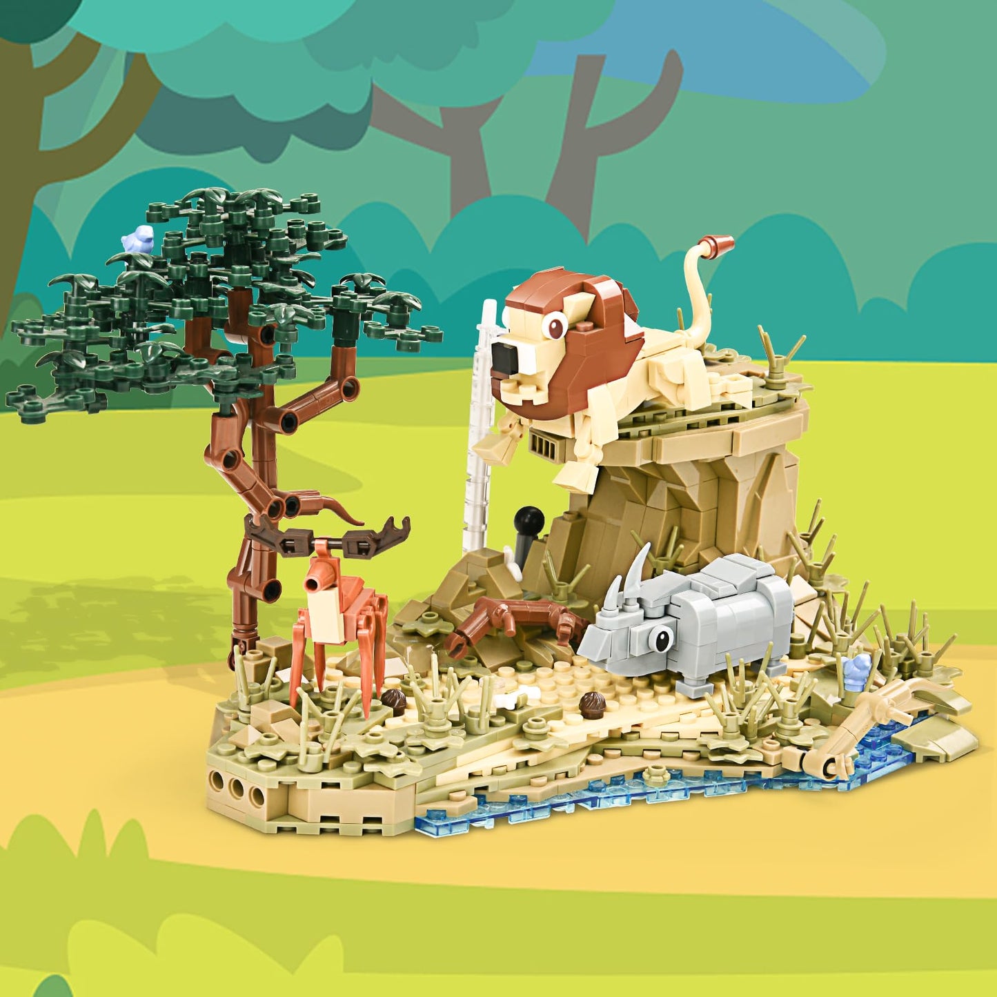 Tropical Savanna Forest Building Blocks Set
