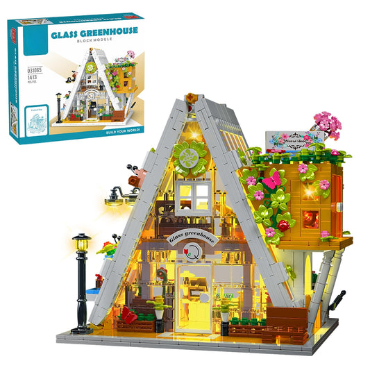Flower House Building Blocks Set