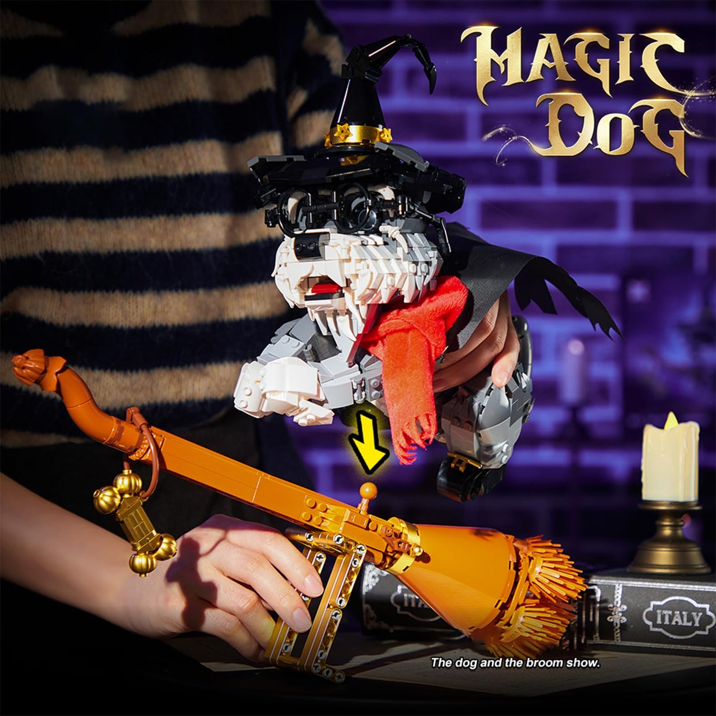 Adorable Wizard Dog Model Toy Kit