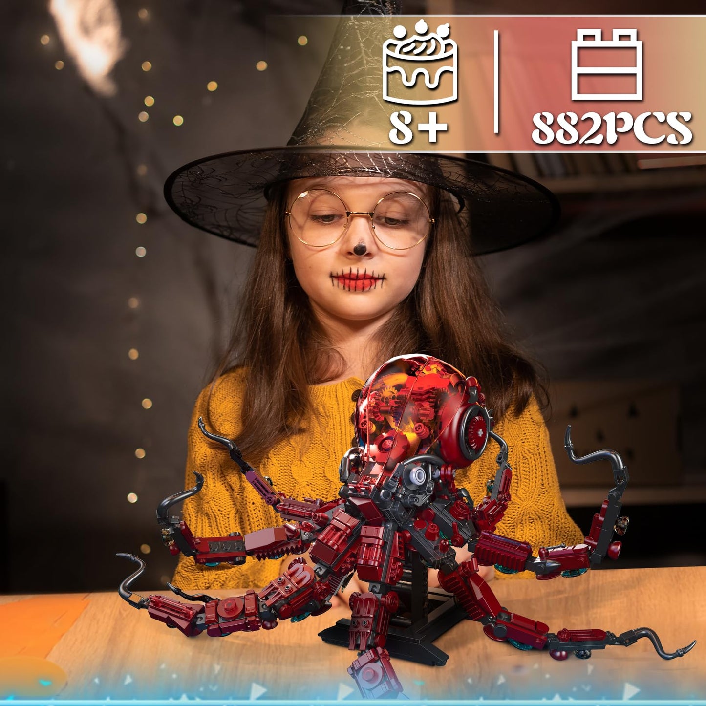 Mechanical Octopus Building Blocks Set