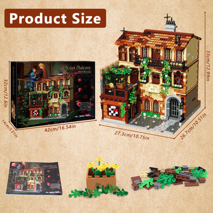 Juliet Balcony House Building Blocks Set