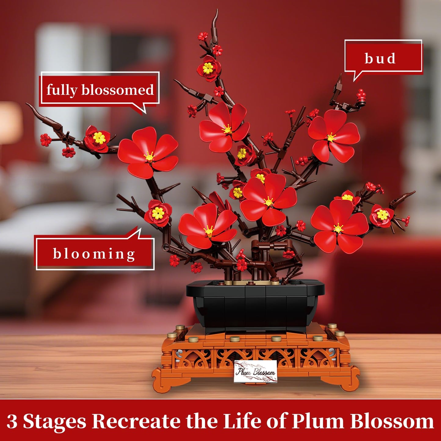 Plum Blossom Building Blocks Set