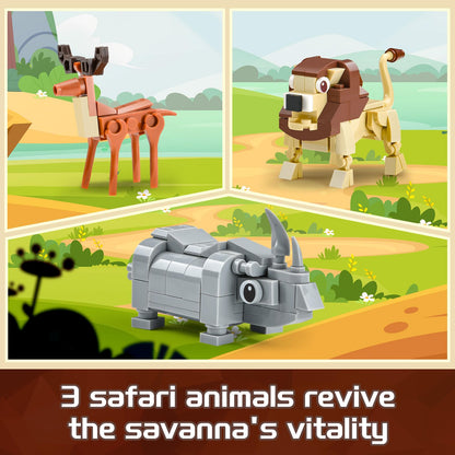 Tropical Savanna Forest Building Blocks Set
