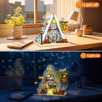 Flower House Building Blocks Set