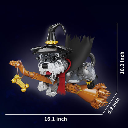 Adorable Wizard Dog Model Toy Kit