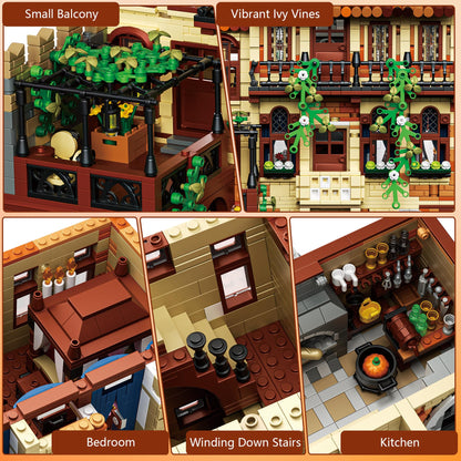 Juliet Balcony House Building Blocks Set