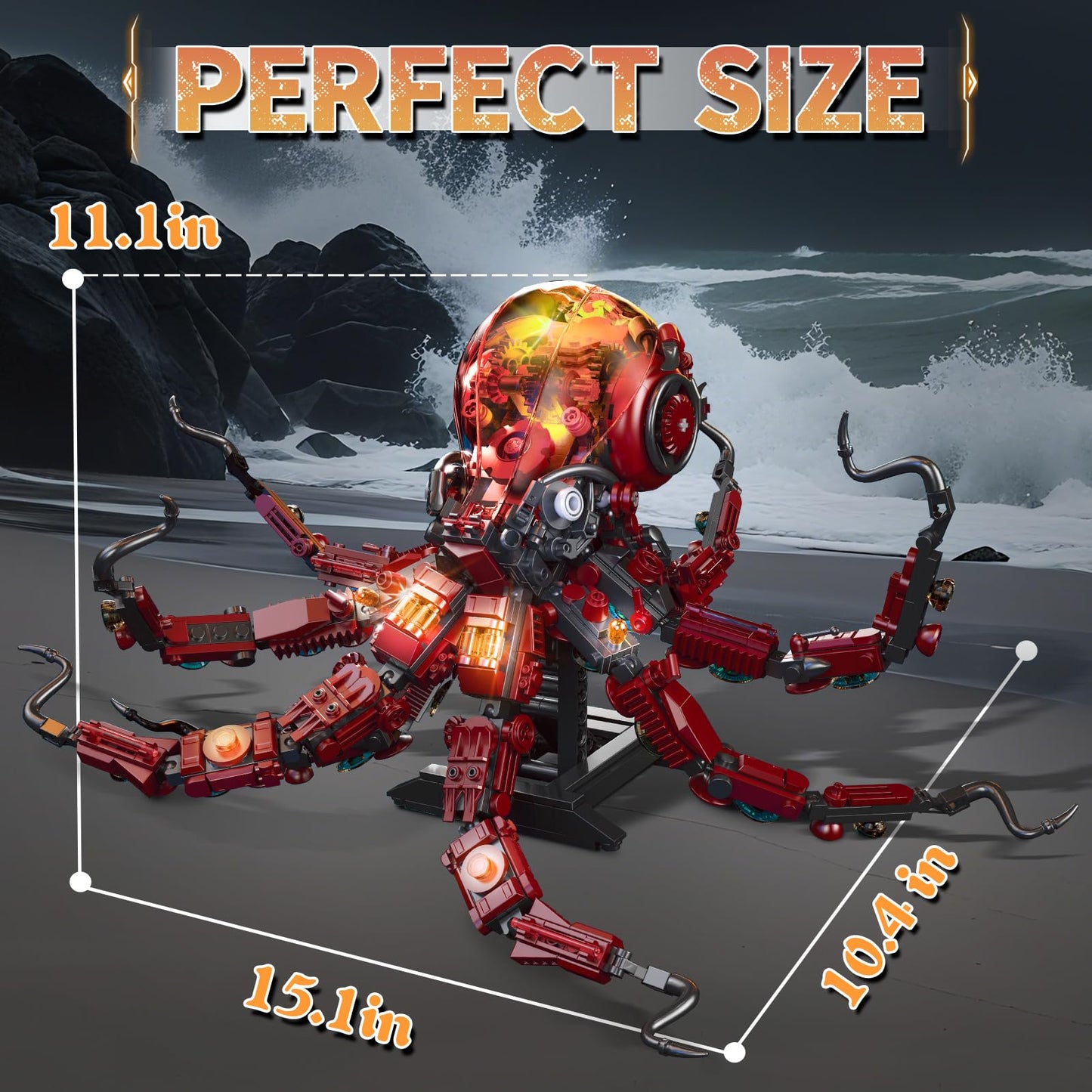 Mechanical Octopus Building Blocks Set