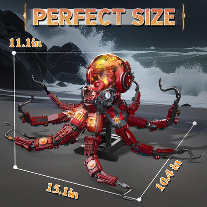 Mechanical Octopus Building Blocks Set