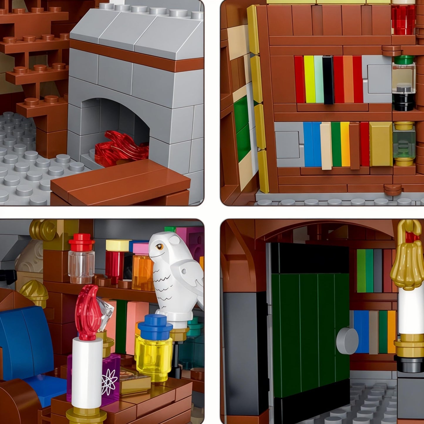 Medieval Wizard's Cabin Building Blocks Set