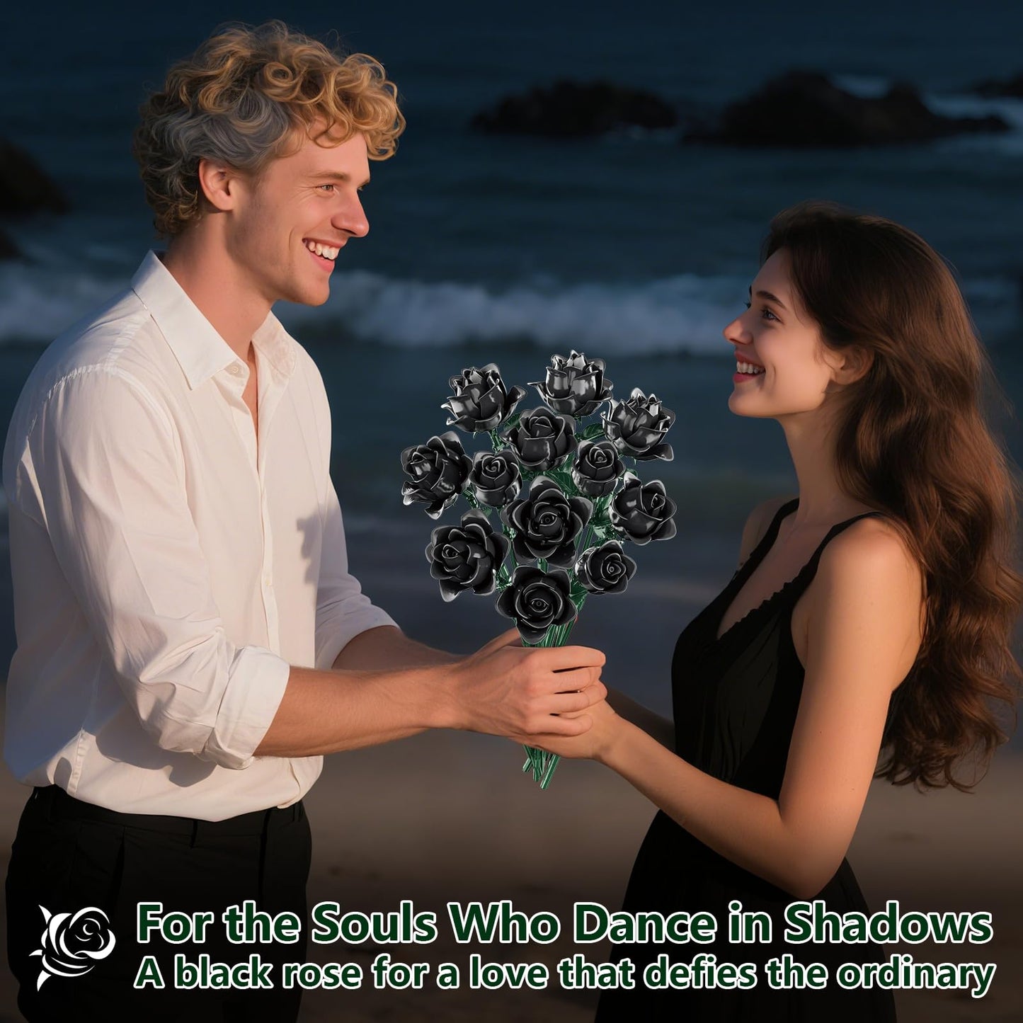 Roses Bouquet Building Blocks Set