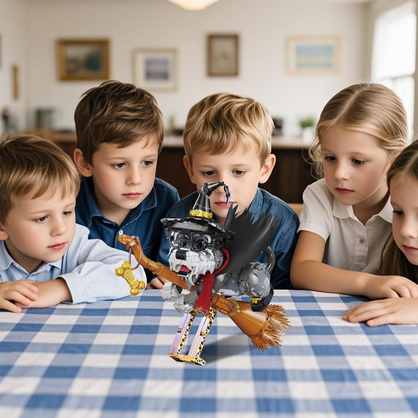 Adorable Wizard Dog Model Toy Kit