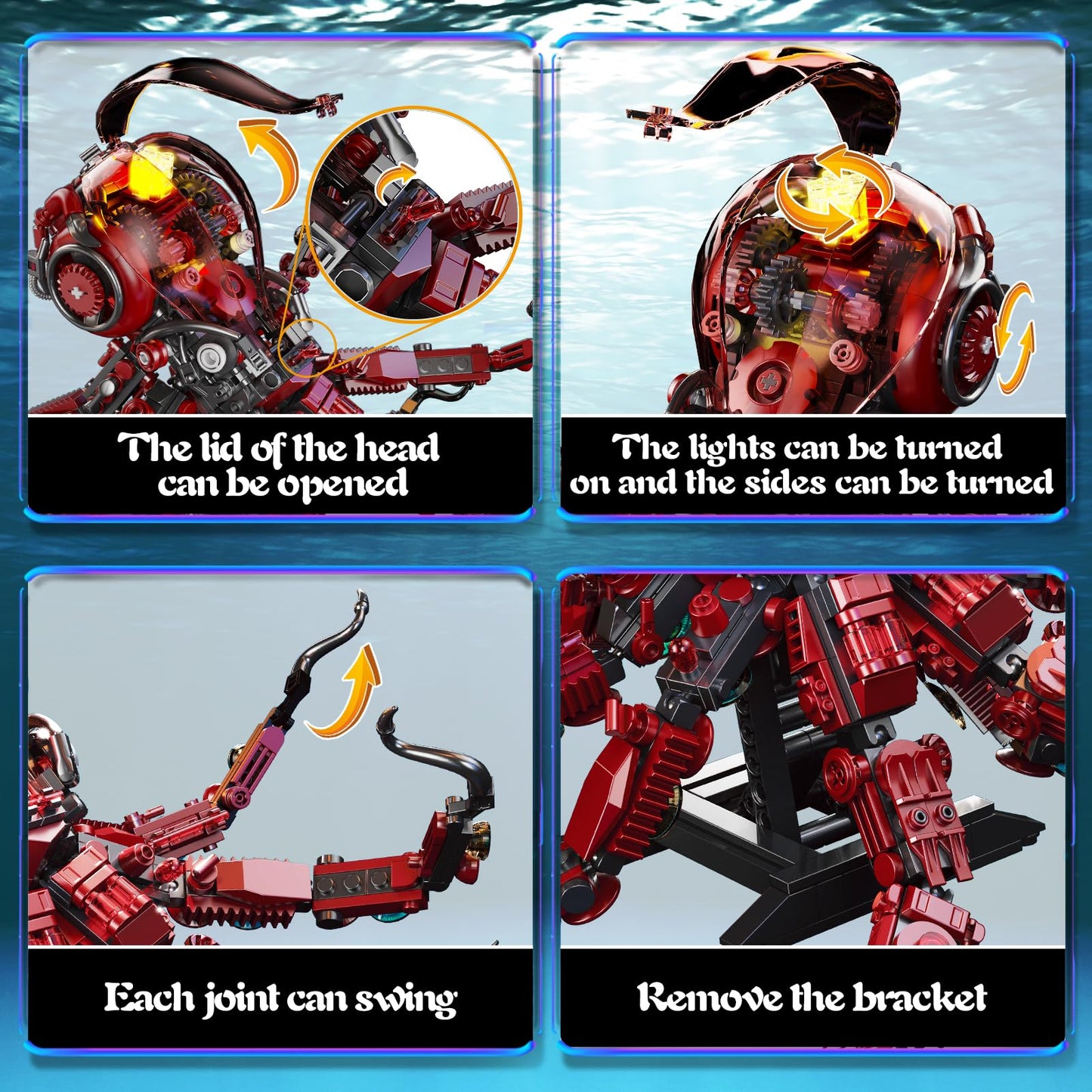 Mechanical Octopus Building Blocks Set