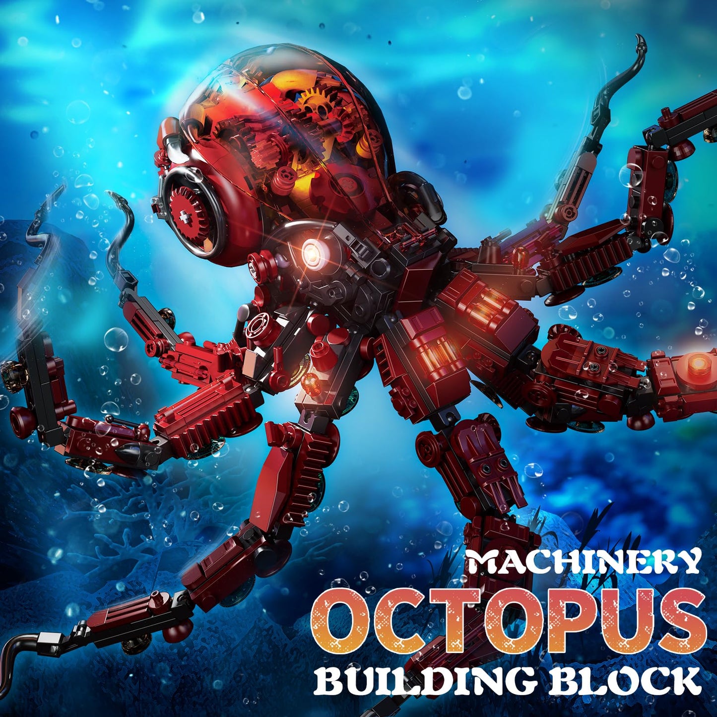 Mechanical Octopus Building Blocks Set